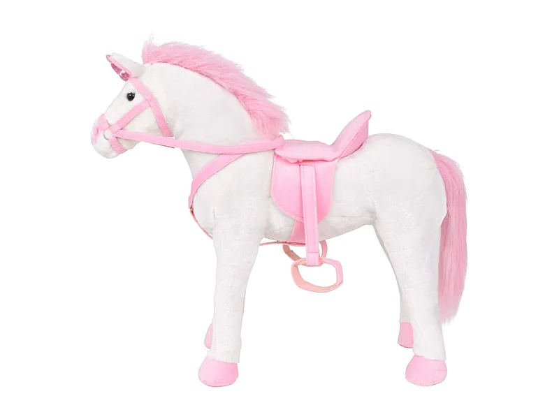 vidaXL Jouet en peluche Licorne Blanc et rose XXL