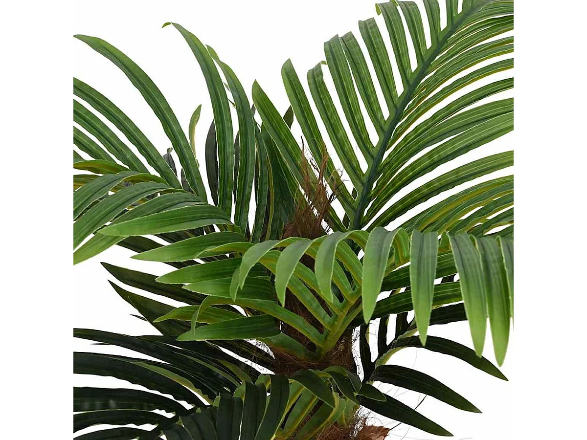Planta artificial Palmera 12 hojas verde 150 cm