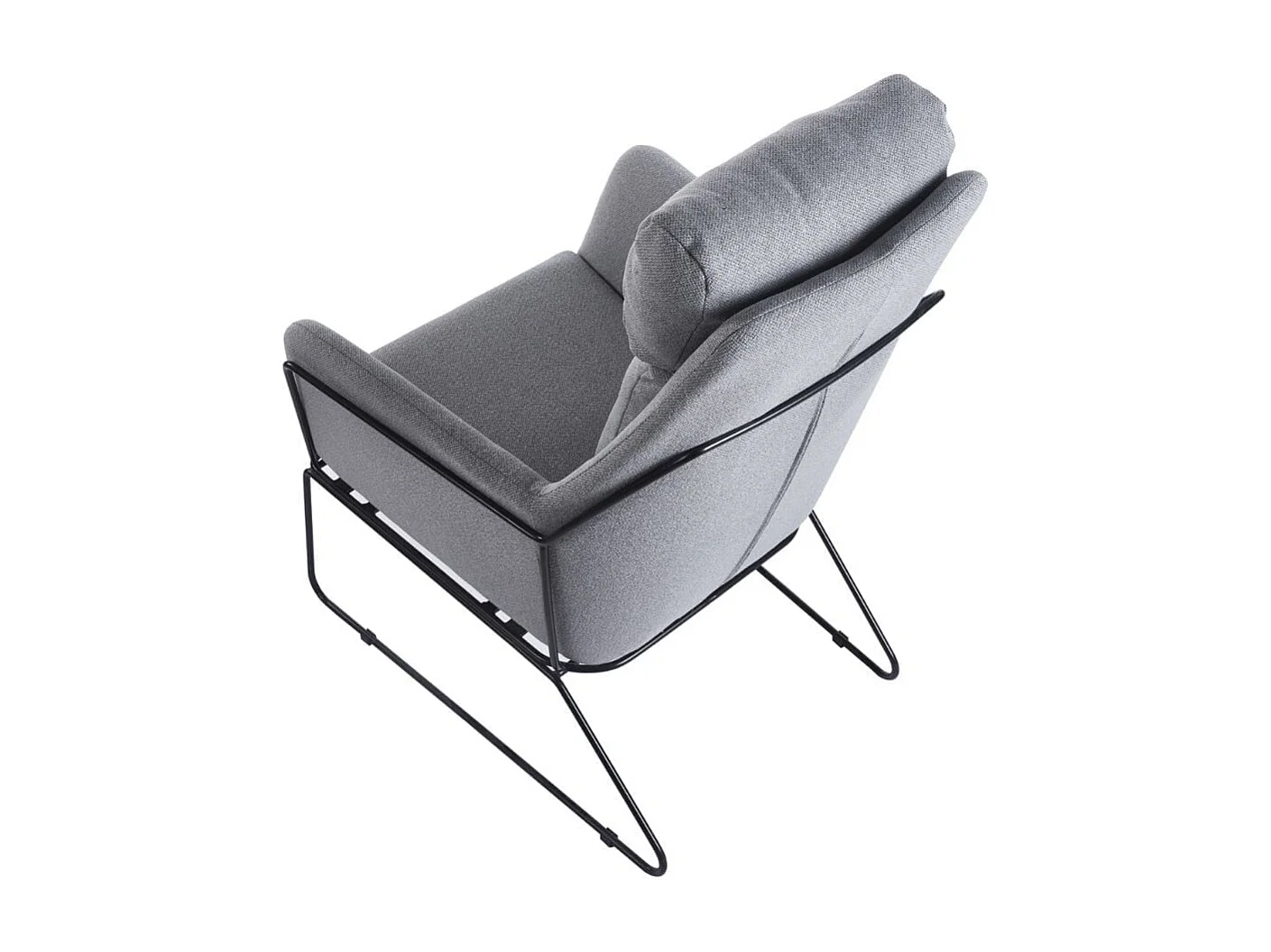 Butaca Sintra respaldo alto gris 107x72x90 cm Adec