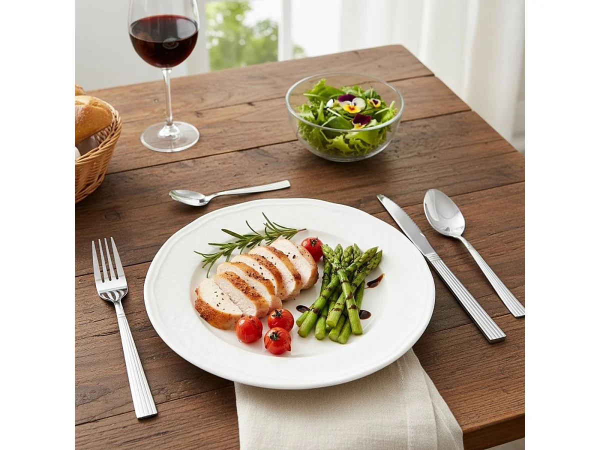 Set de 24 cubiertos Itaka Quid acero inox