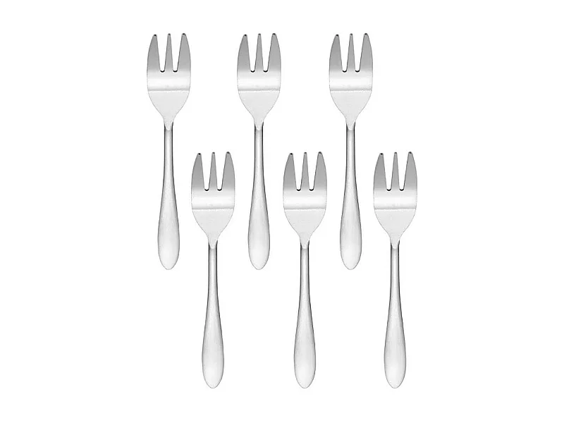 Pack de 6 tenedores de postre Brest Quid acero inoxidable