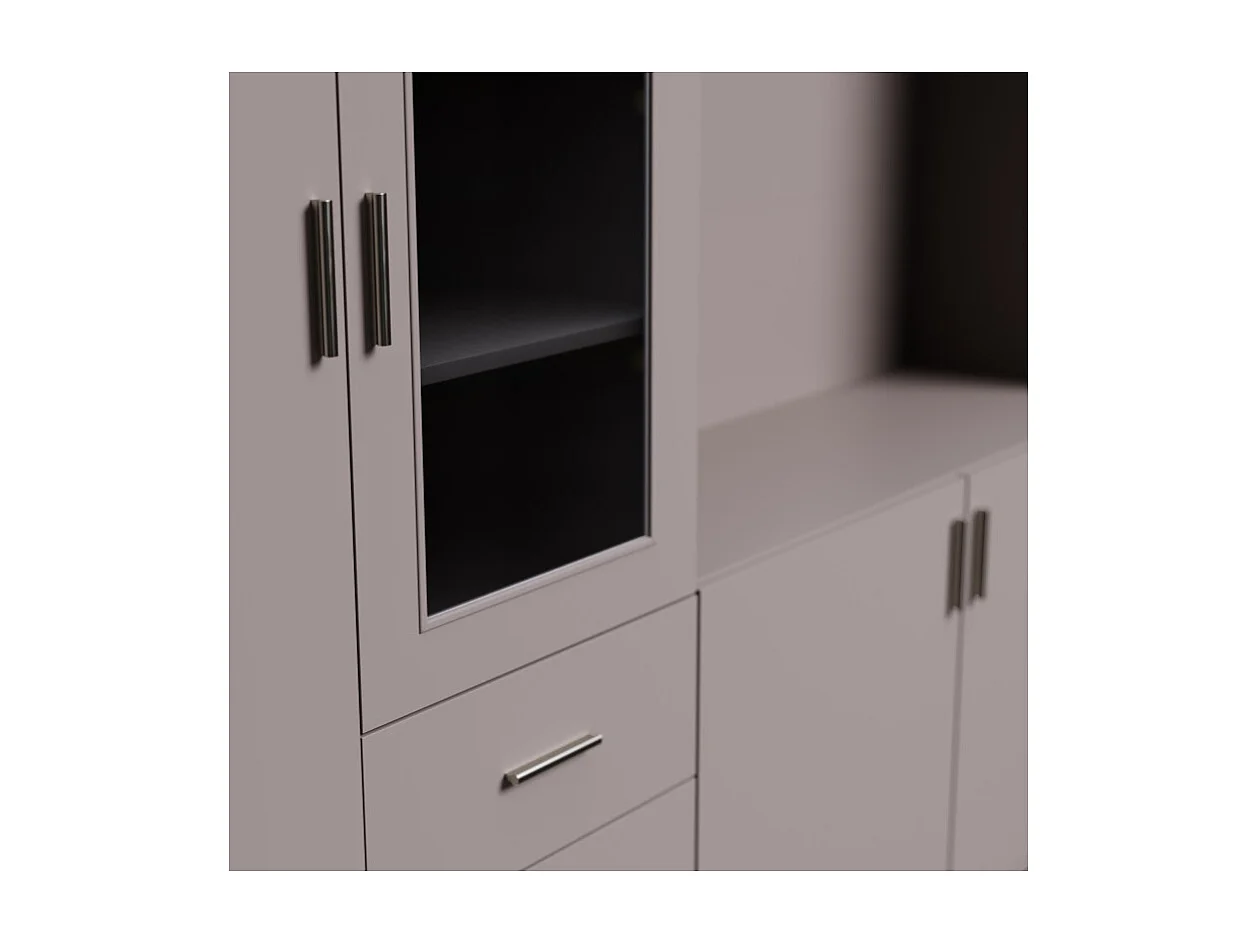 Parete attrezzata moderna Livio con mobile TV – 320 cm, grande spazio contenitivo ferramenta di alta qualità