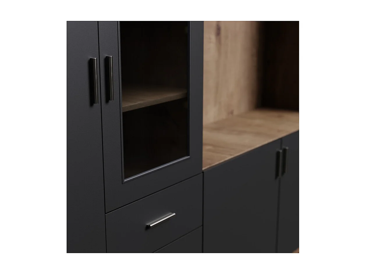 Parete attrezzata moderna Livio con mobile TV – 320 cm, grande spazio contenitivo