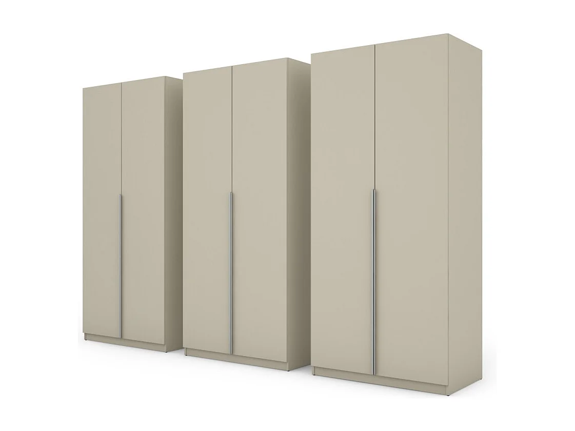 Armadio moderno 300 × 220 cm – con appendiabiti, ripiani interni e ampi cassetti esterni, modulare Con specchio