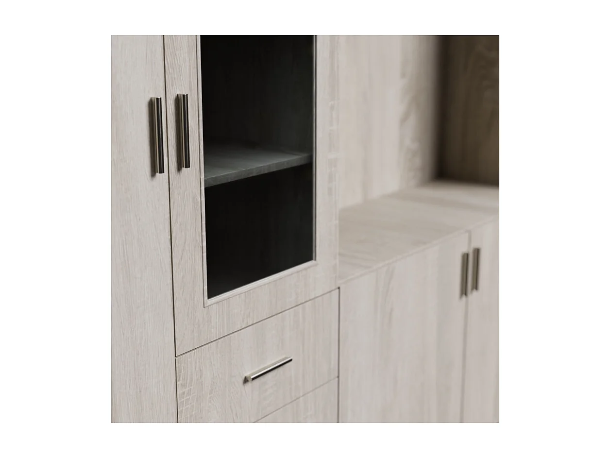 Parete attrezzata moderna Livio con mobile TV – 320 cm, grande spazio contenitivo