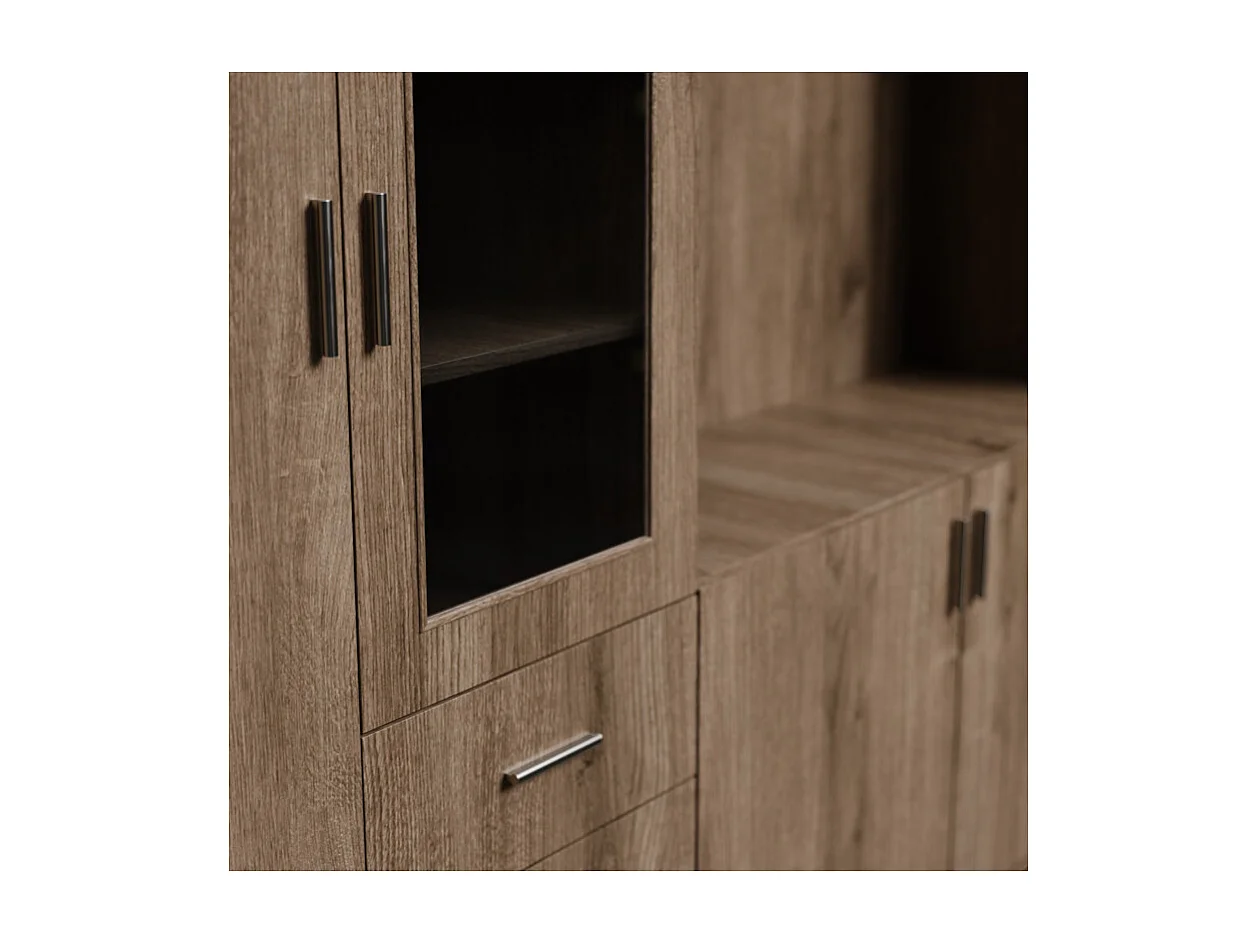 Parete attrezzata moderna Livio con mobile TV – 320 cm, grande spazio contenitivo