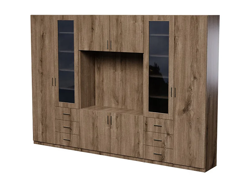 Parete attrezzata moderna Livio con mobile TV – 320 cm, grande spazio contenitivo