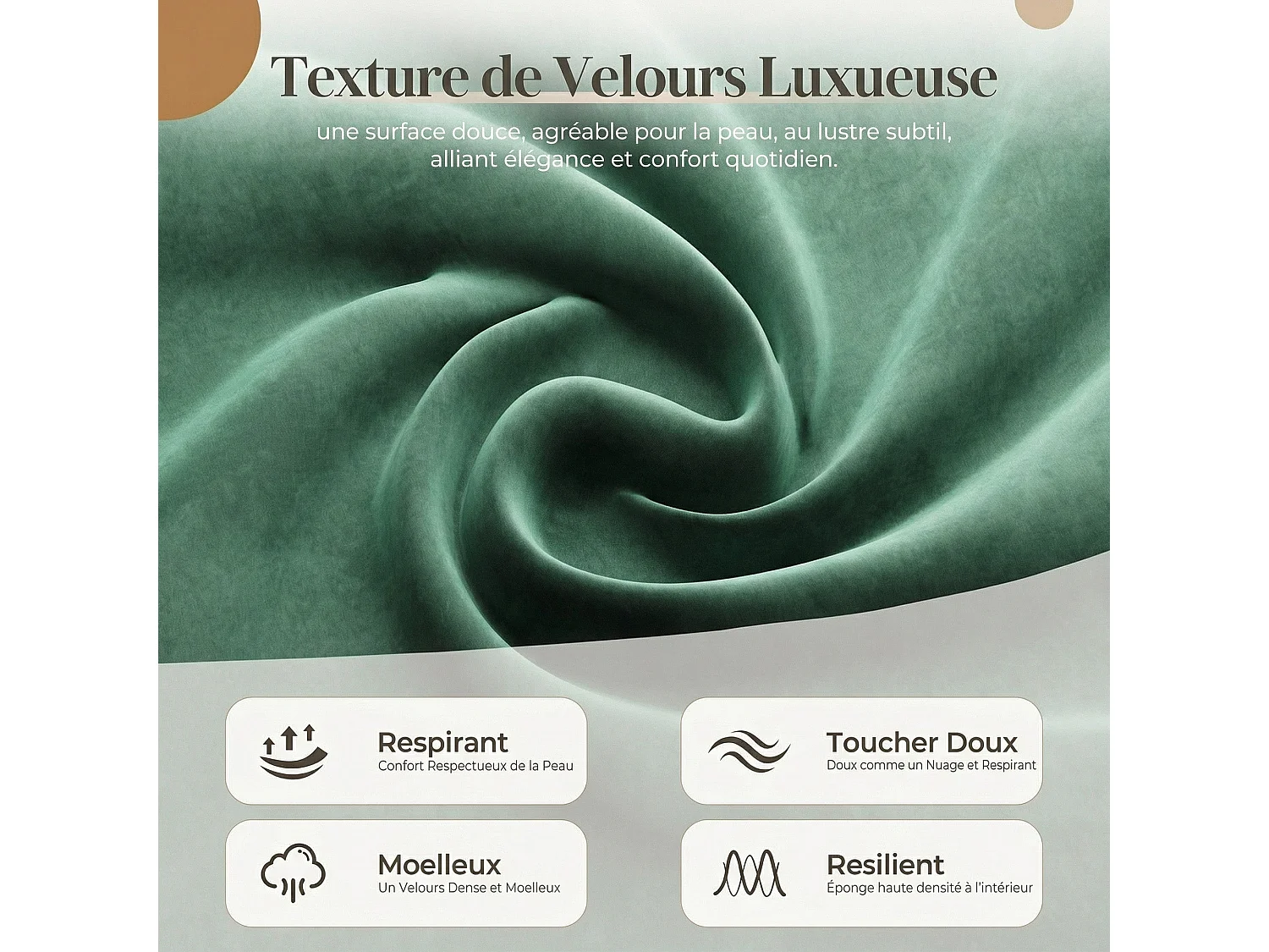 Chaise Moderne à Motif Feuille - Design Simple et Naturel - Chaise polyvalente salon et bureau, vert