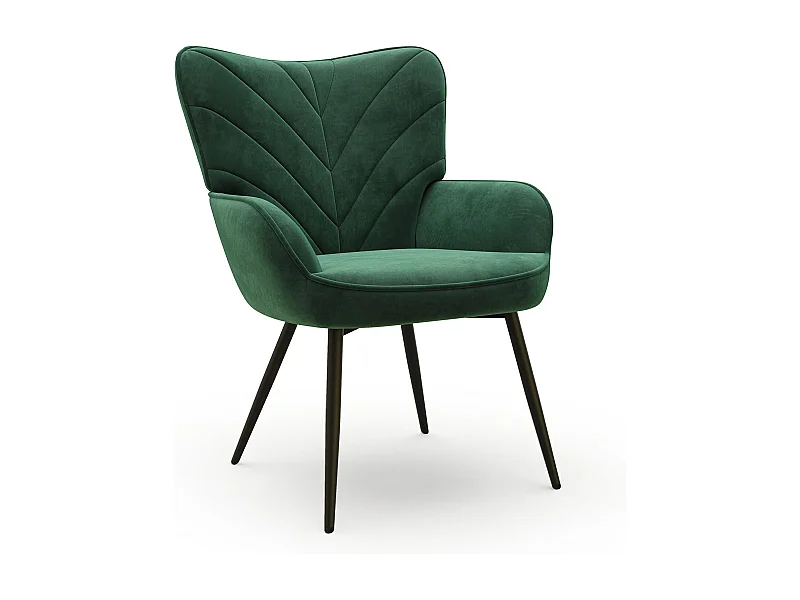 Chaise Moderne à Motif Feuille - Design Simple et Naturel - Chaise polyvalente salon et bureau, vert