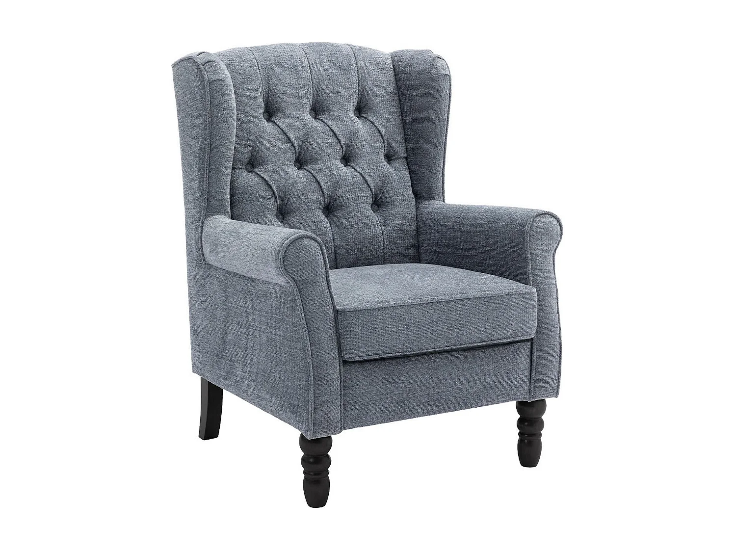 Minimalistische designfauteuil — Combineer comfort en stijl om uw moderne interieur te verfraaien - blauw