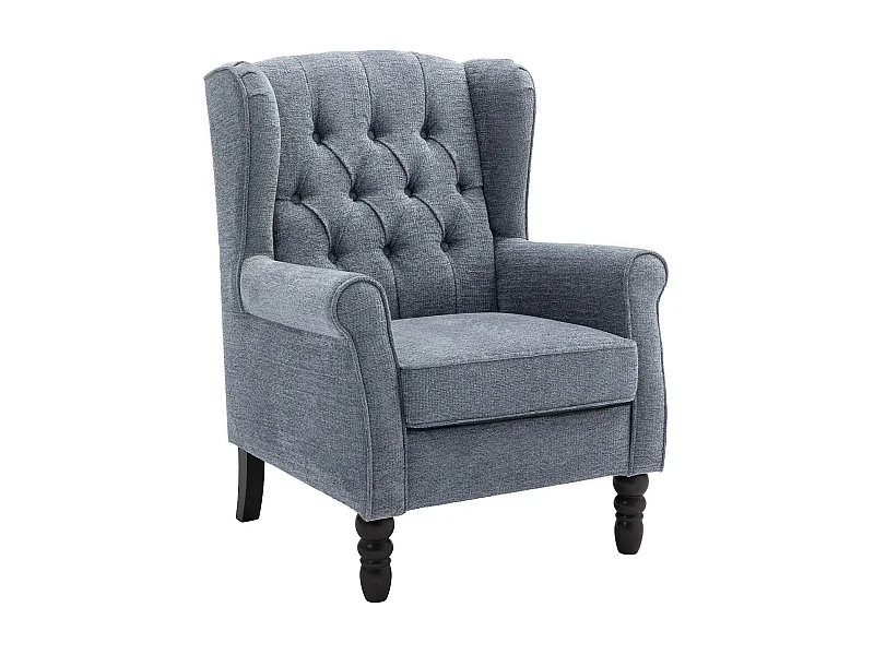 Fauteuil design minimaliste — Alliez confort et style pour sublimer votre intérieur moderne-bleu