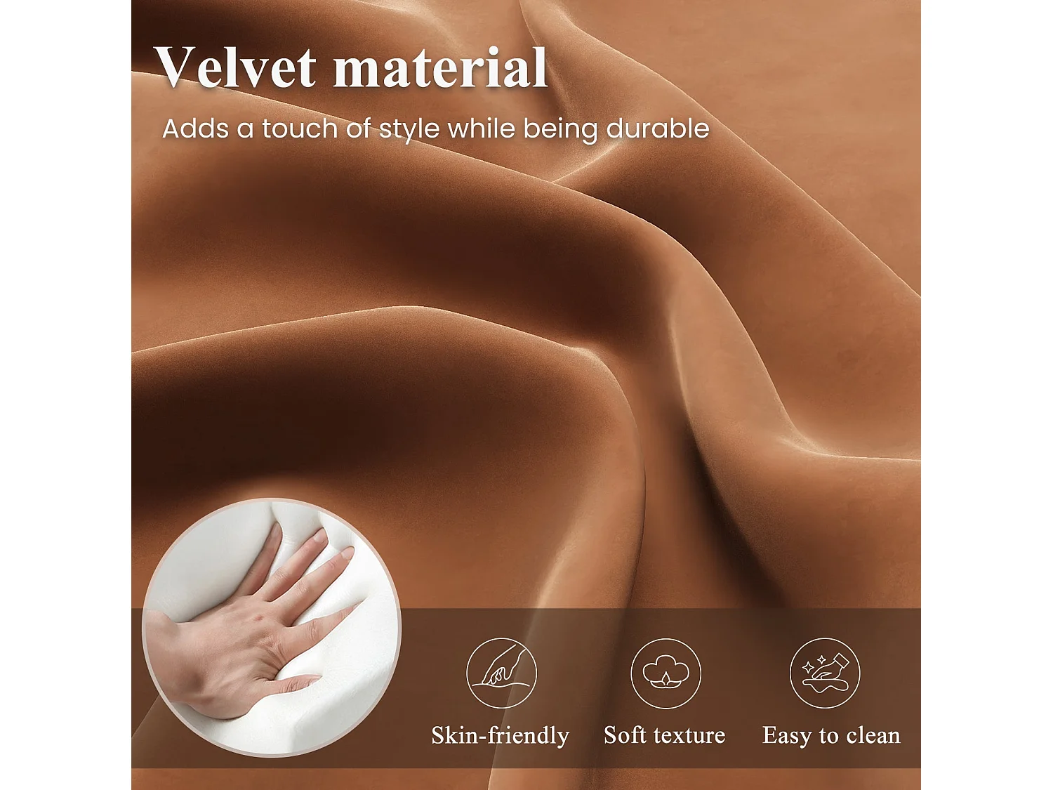 Un fauteuil au confort naturel, pensé pour le quotidien - Fauteuil avec dossier enveloppant et pieds en métal fin, Orange