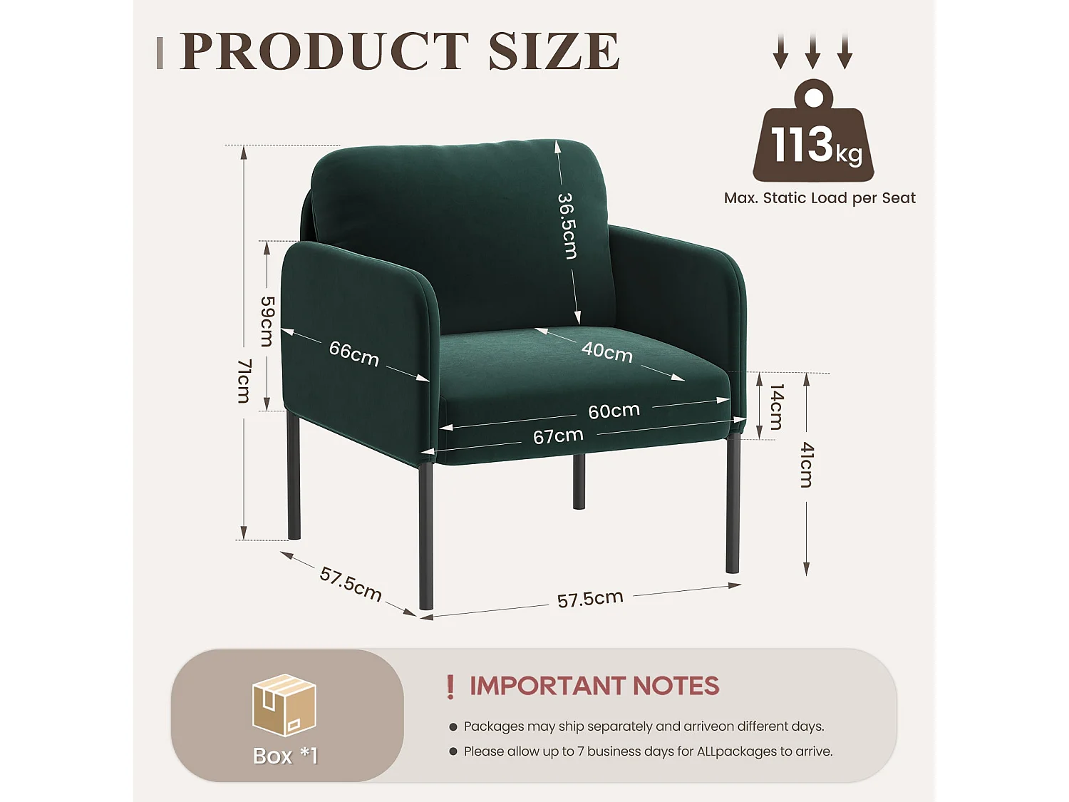 Un fauteuil au confort naturel, pensé pour le quotidien - Fauteuil avec dossier enveloppant et pieds en métal fin,Vert