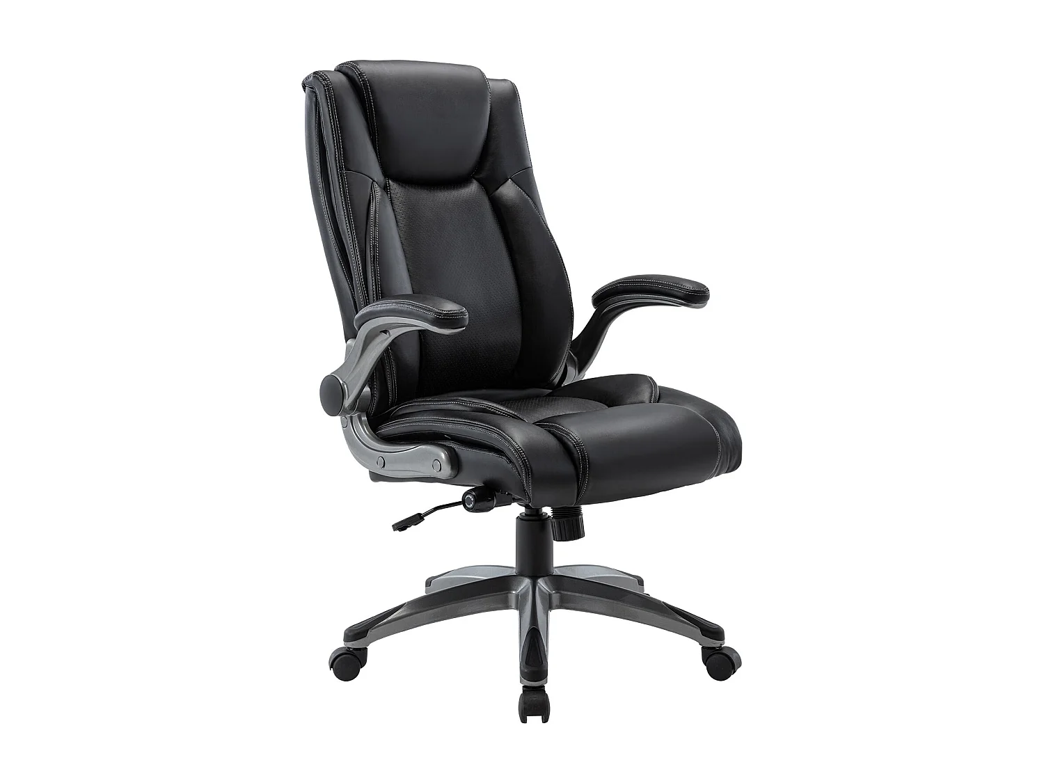 Chaise de bureau - chaise de bureau ergonomique - Fauteuil de direction pivotant, capacité de charge de 150 kg - Noir