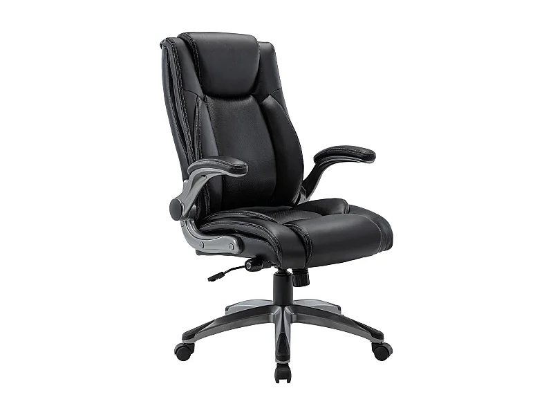 Chaise de bureau - chaise de bureau ergonomique - Fauteuil de direction pivotant, capacité de charge de 150 kg - Noir