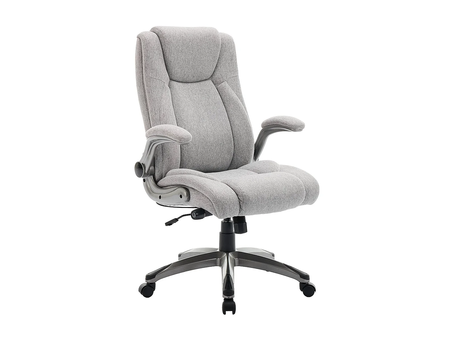 Chaise de bureau - chaise de bureau ergonomique - Fauteuil de direction pivotant, capacité de charge de 150 kg - Gris