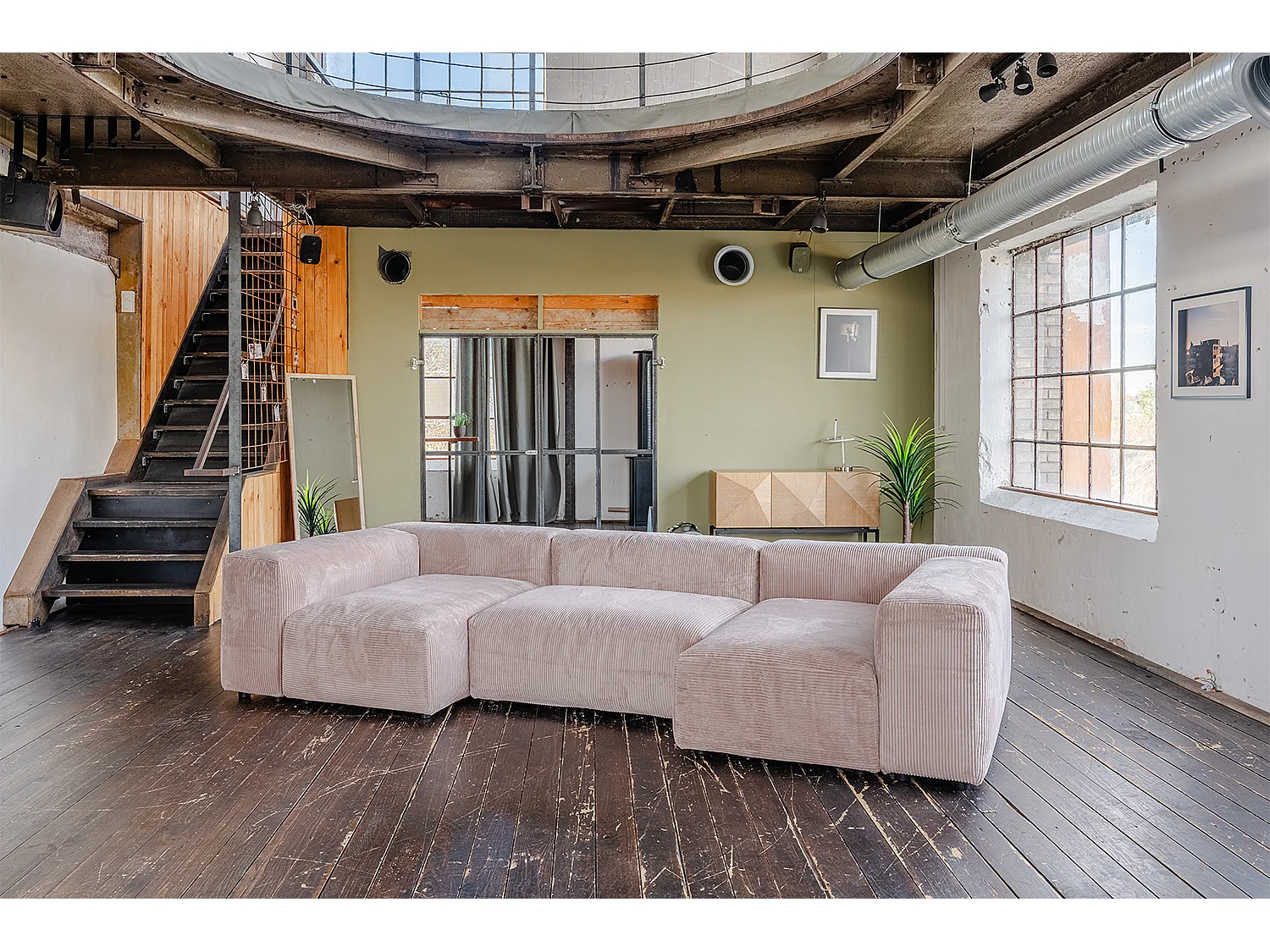 Divano modulare - talpa Velluto a coste - MIA