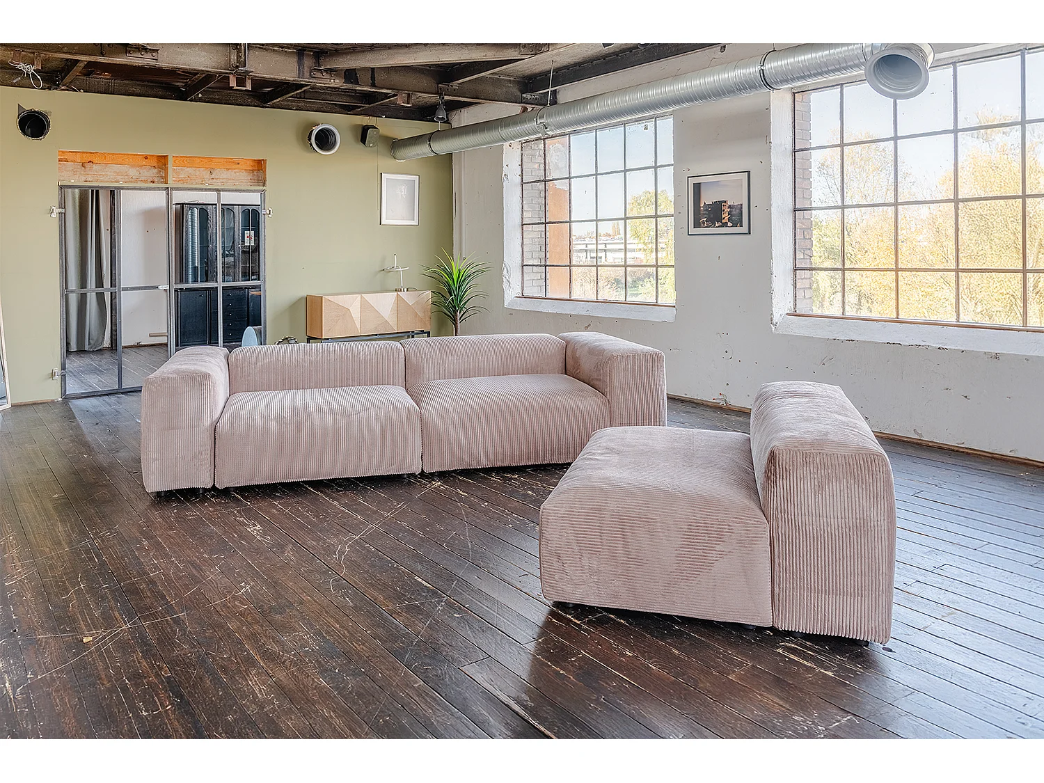 Divano modulare - talpa Velluto a coste - MIA