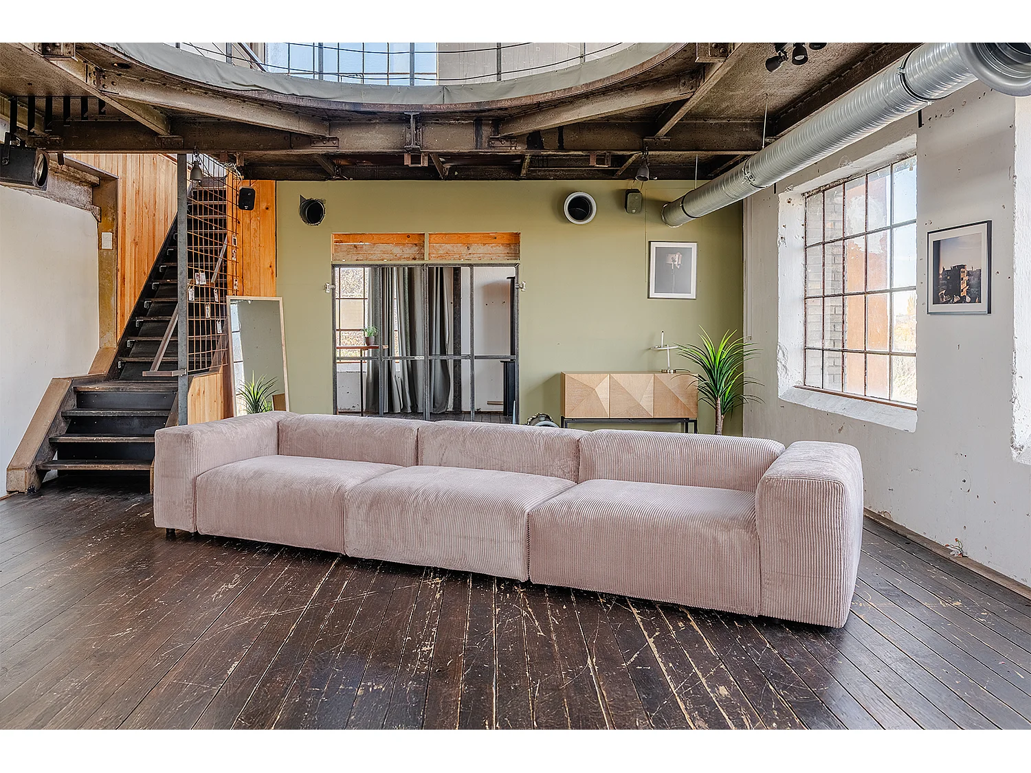 Divano modulare - talpa Velluto a coste - MIA