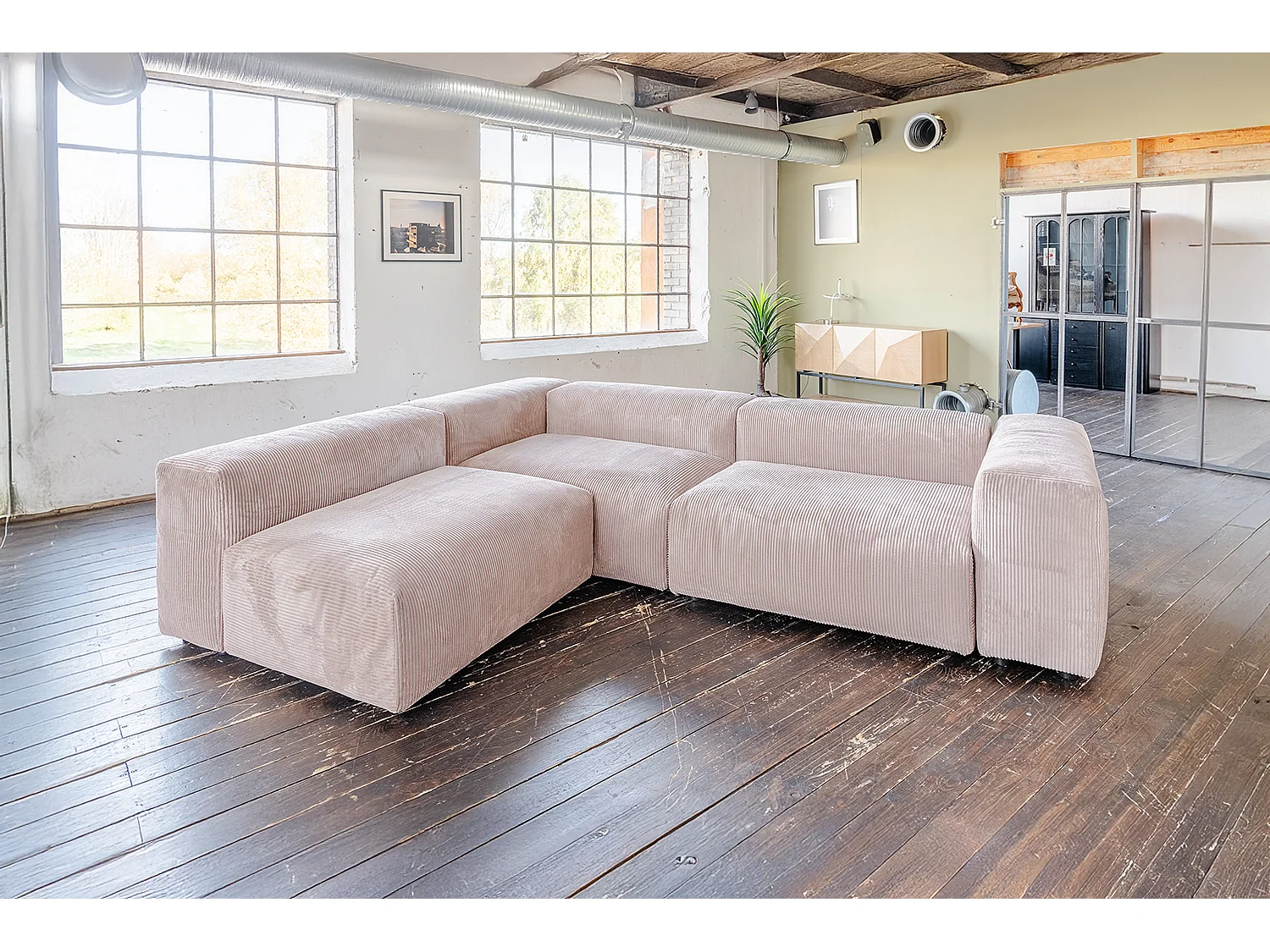 Divano modulare - talpa Velluto a coste - MIA