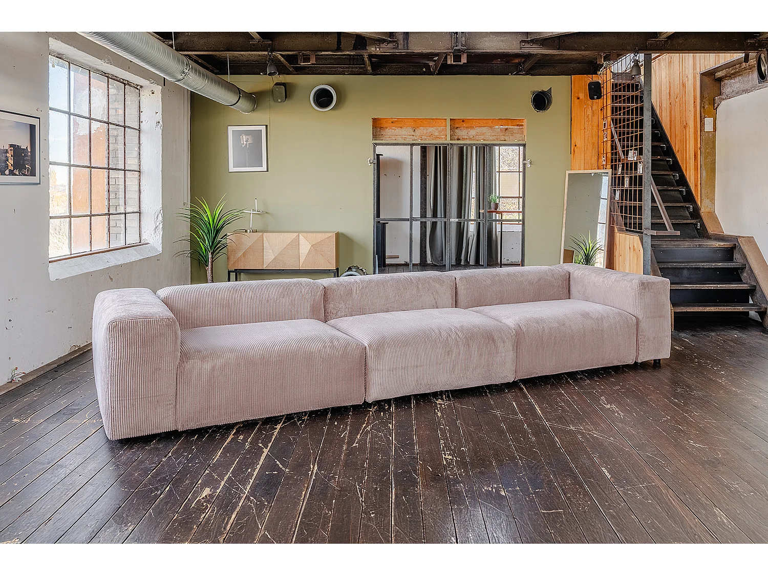 Divano modulare - talpa Velluto a coste - MIA