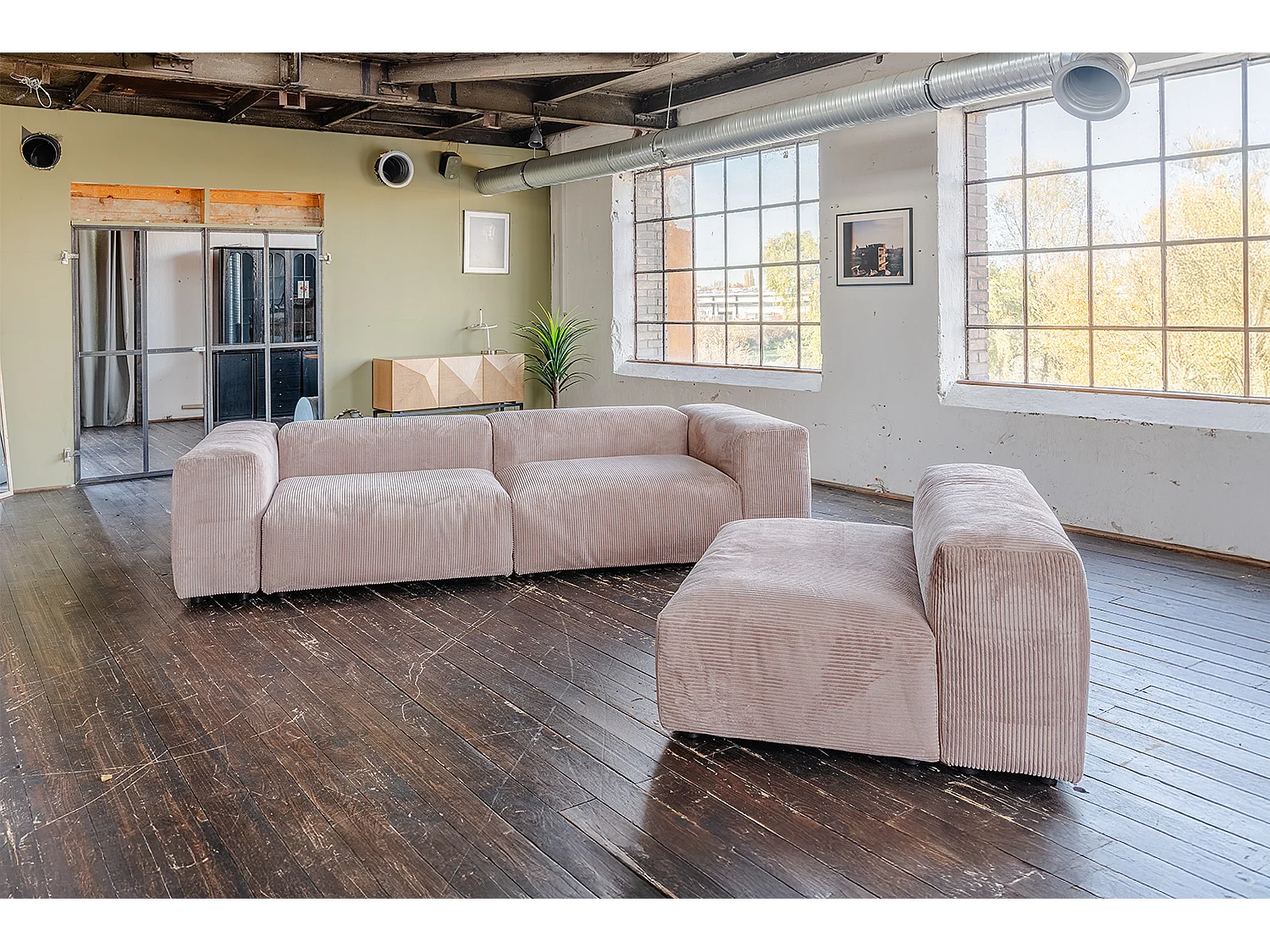 Divano modulare - talpa Velluto a coste - MIA