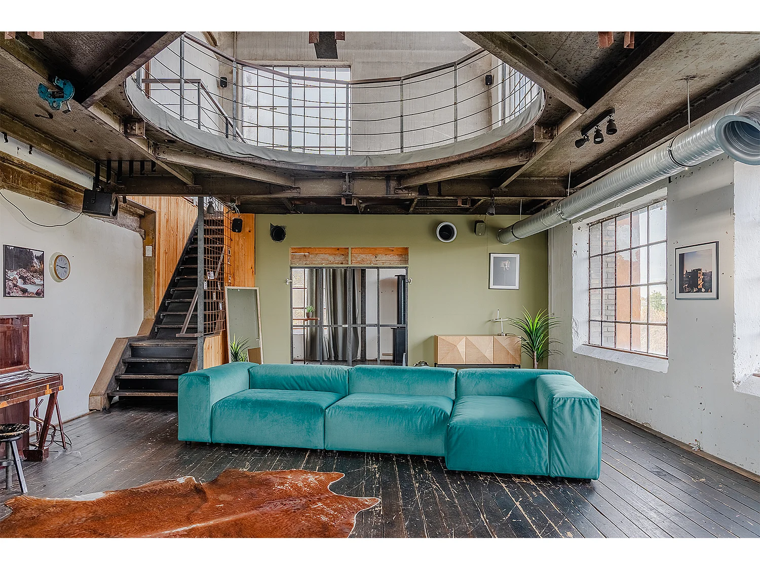 Divano modulare - verde velluto - MIA