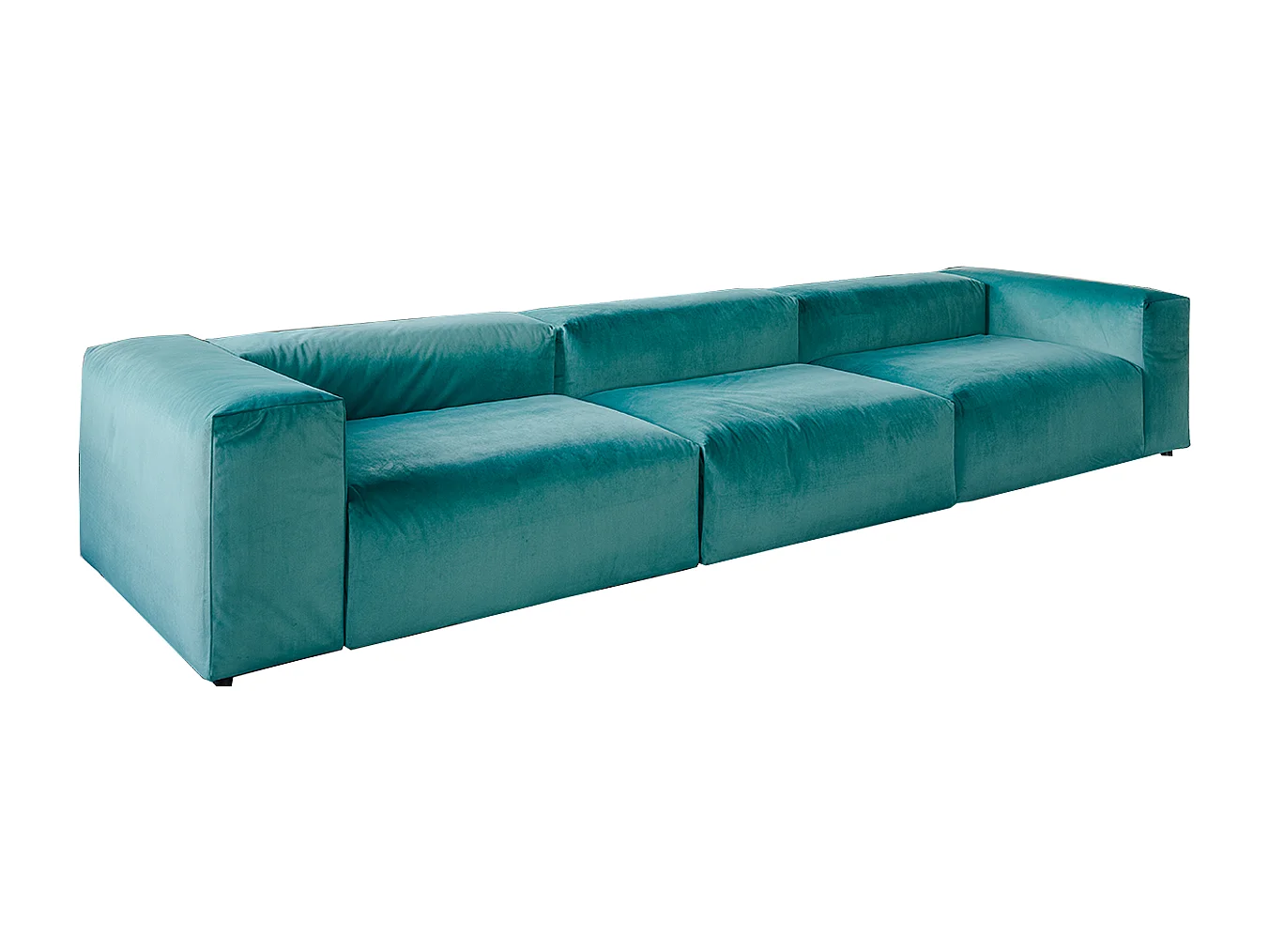 Divano modulare - verde velluto - MIA