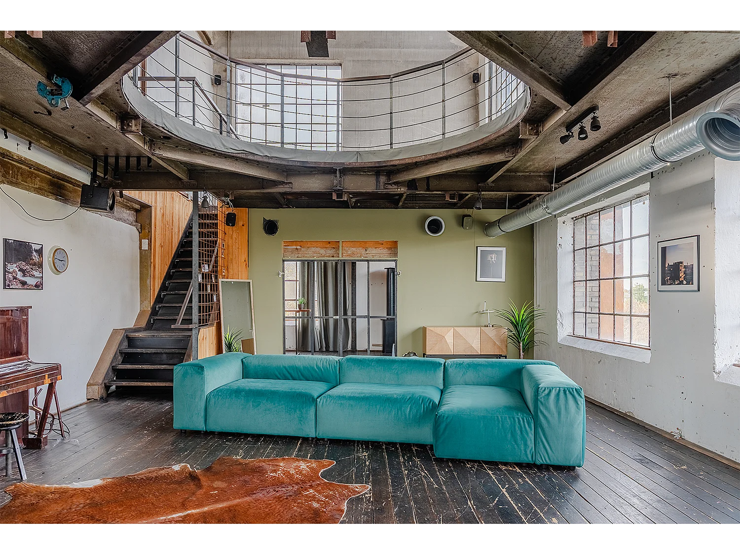 Divano modulare - verde velluto - MIA