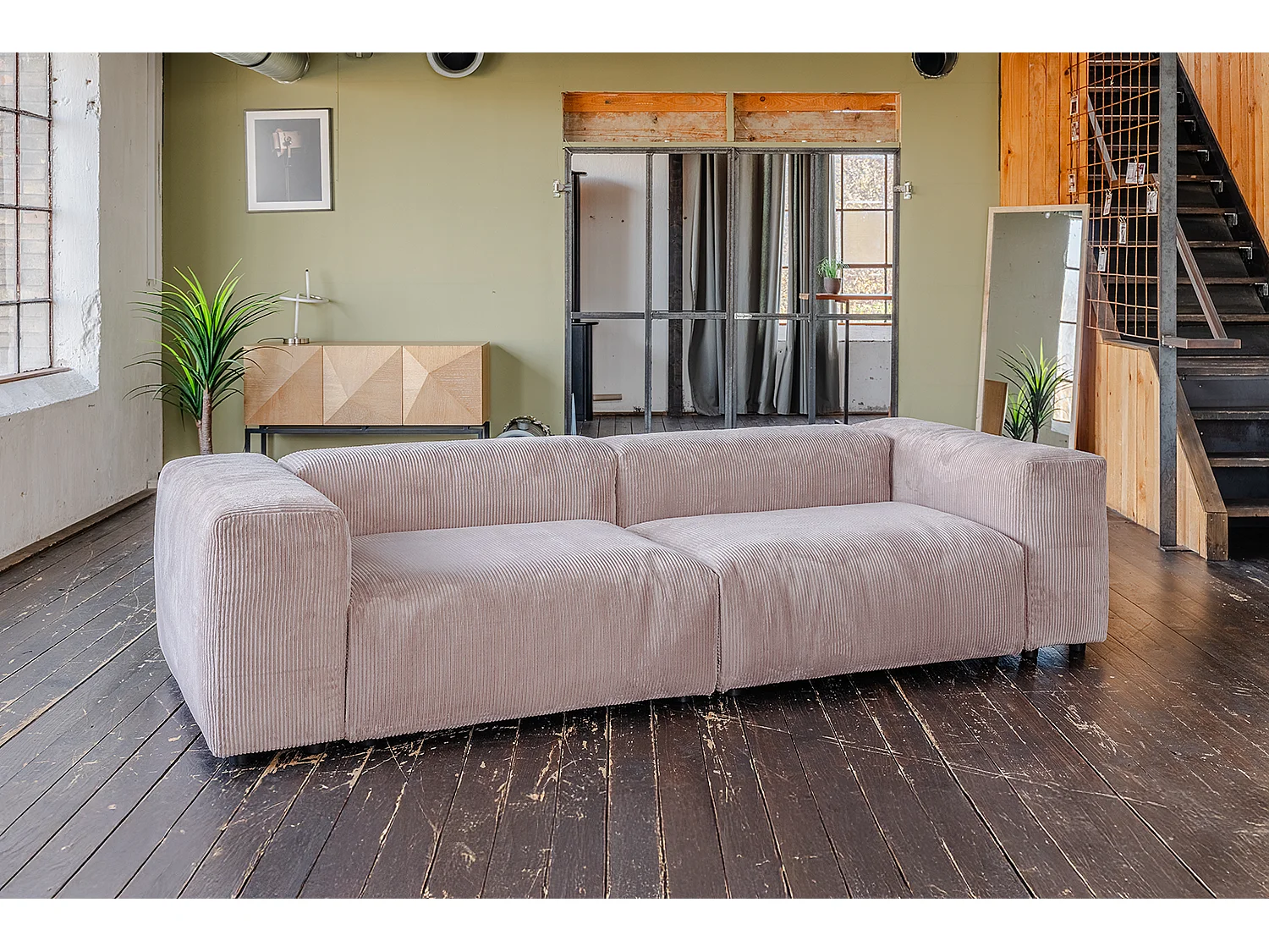 Divano modulare - talpa Velluto a coste - MIA