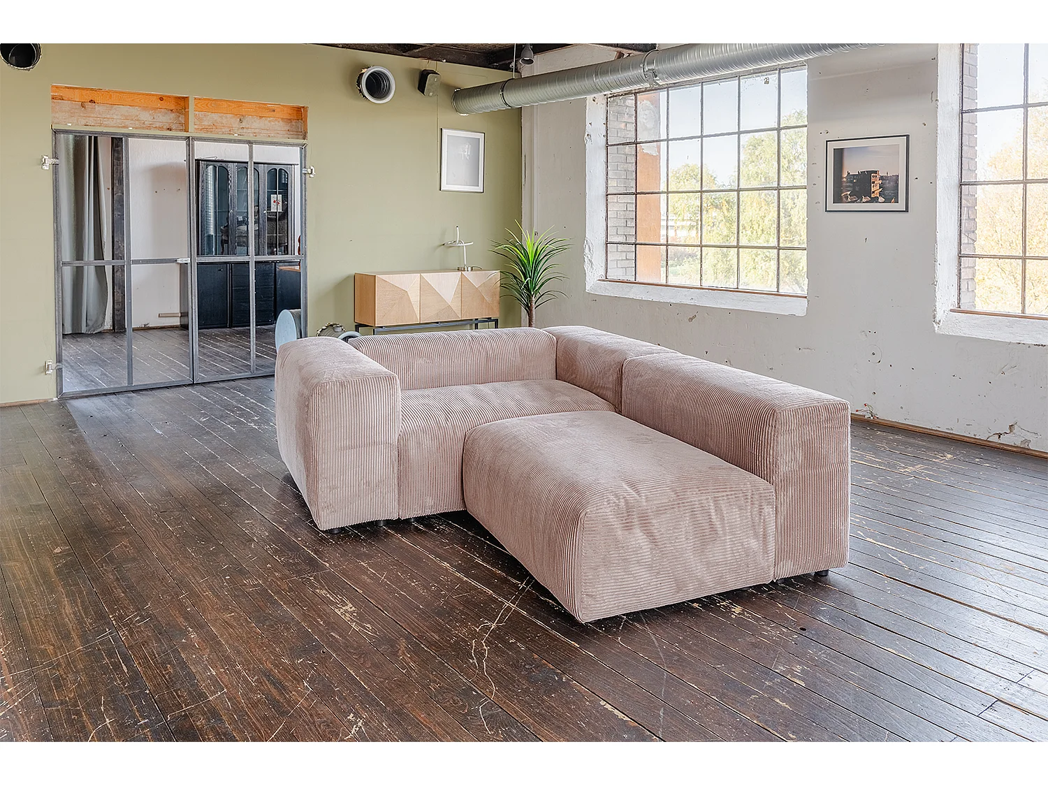 Divano modulare - talpa Velluto a coste - MIA