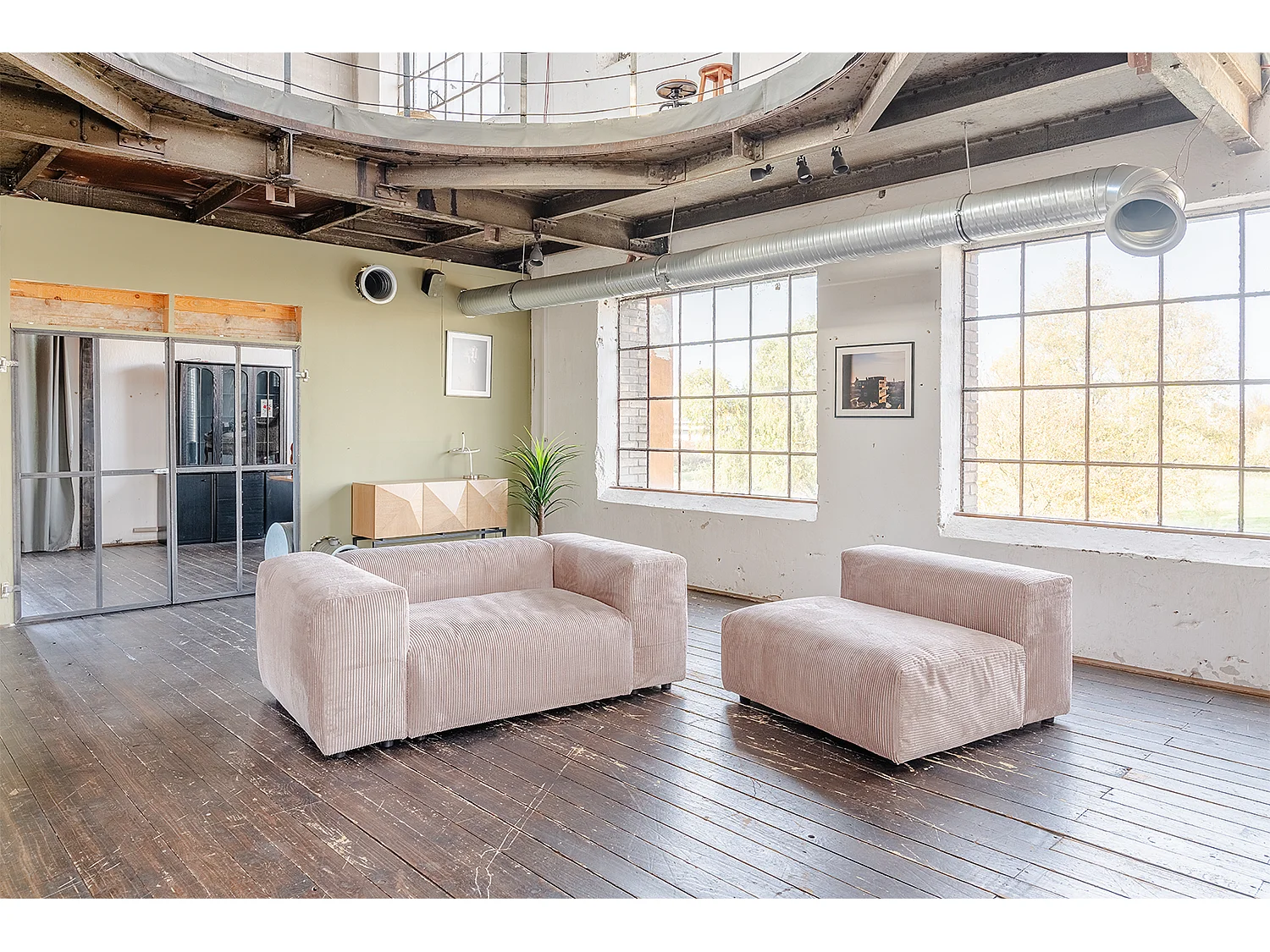 Divano modulare - talpa Velluto a coste - MIA