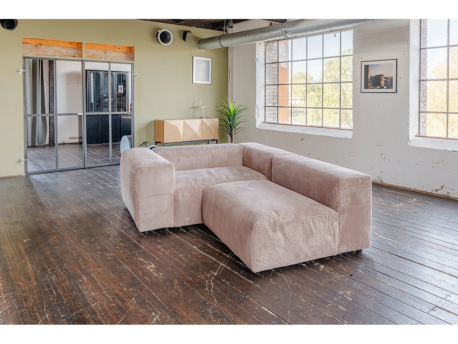 Divano modulare - talpa Velluto a coste - MIA