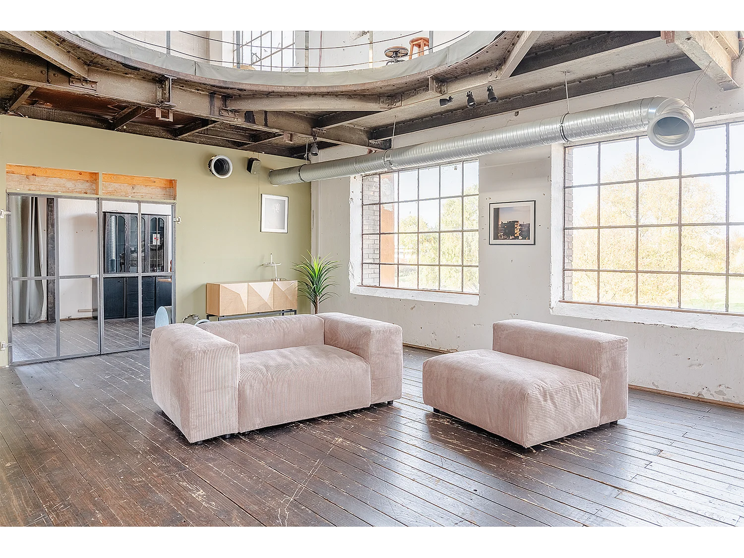 Divano modulare - talpa Velluto a coste - MIA