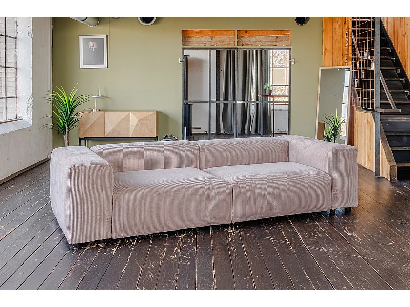 Divano modulare - talpa Velluto a coste - MIA