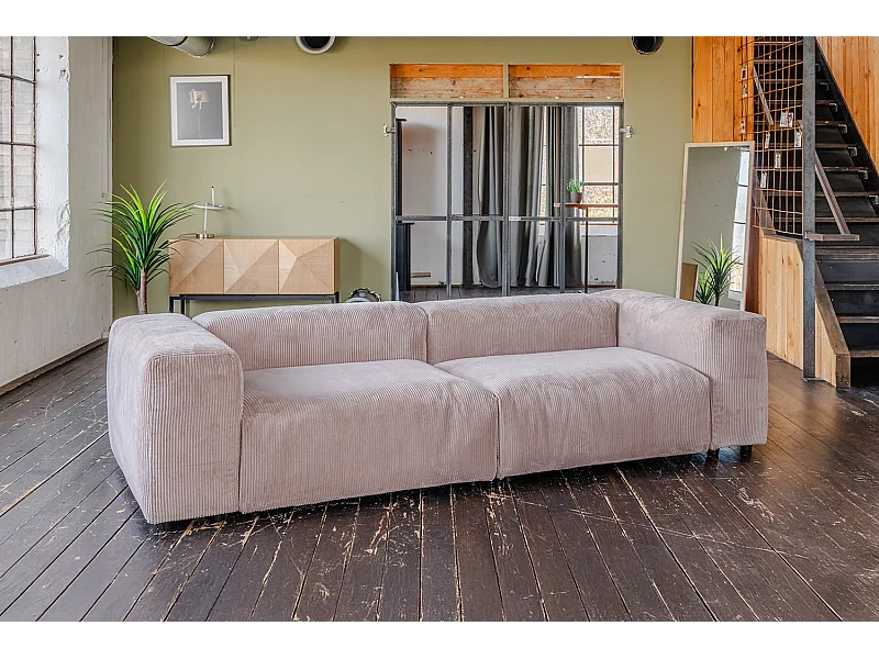 Modulares Sofa - Taupe Cord - MIA