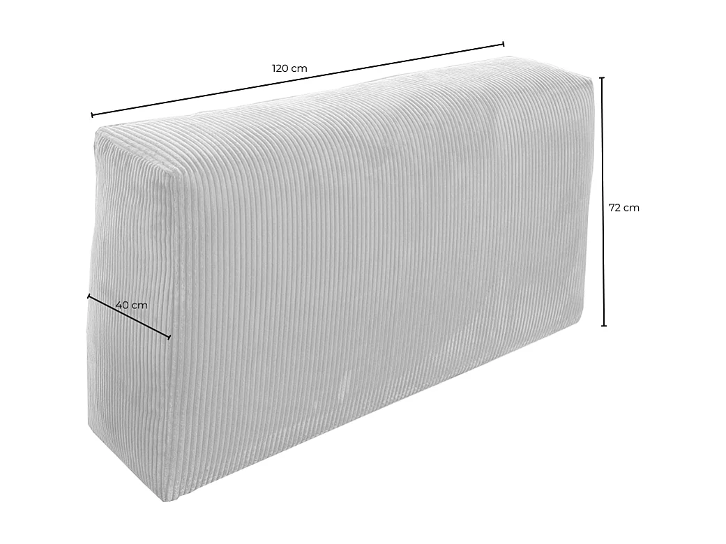 Armlehne - Taupe Cord - MIA