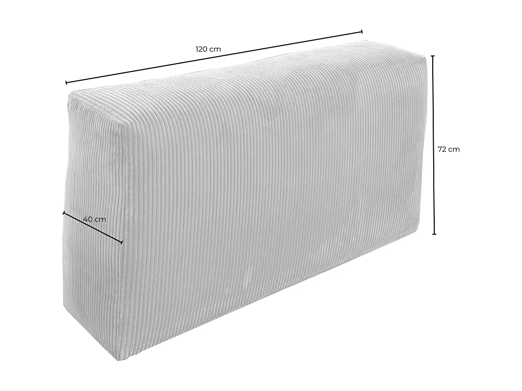 Armlehne - Taupe Cord - MIA