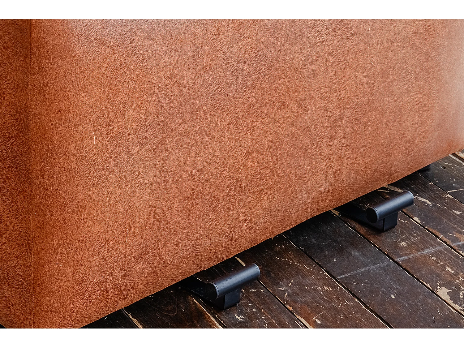 Armlehne - Braun Lederfaserstoff - MIA