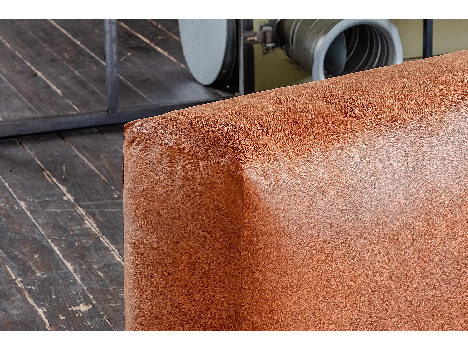 Armlehne - Braun Lederfaserstoff - MIA