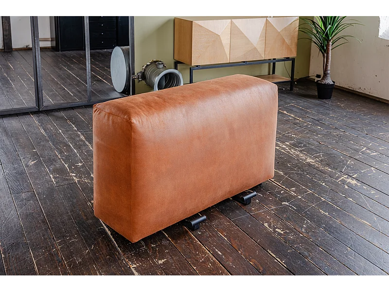 Armlehne - Braun Lederfaserstoff - MIA