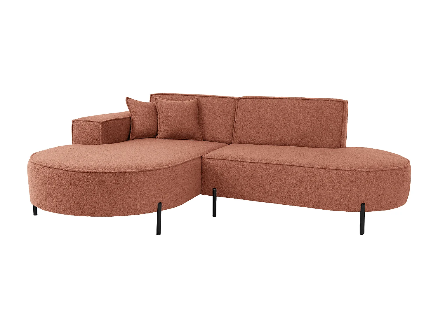 Canapé d'angle Parma Studio Hills, pour salon, Quelle, gauche, orange (54)