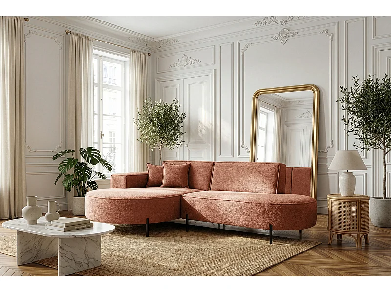 Canapé d'angle Parma Studio Hills, pour salon, Quelle, gauche, orange (54)