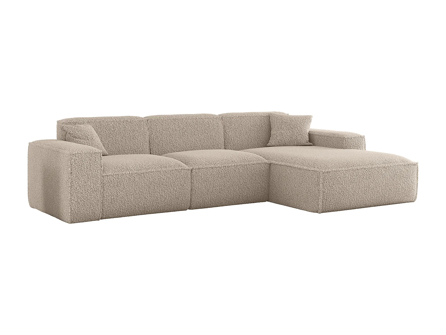 Hoekbank Luga L rechts, stof Sven 28 truffel