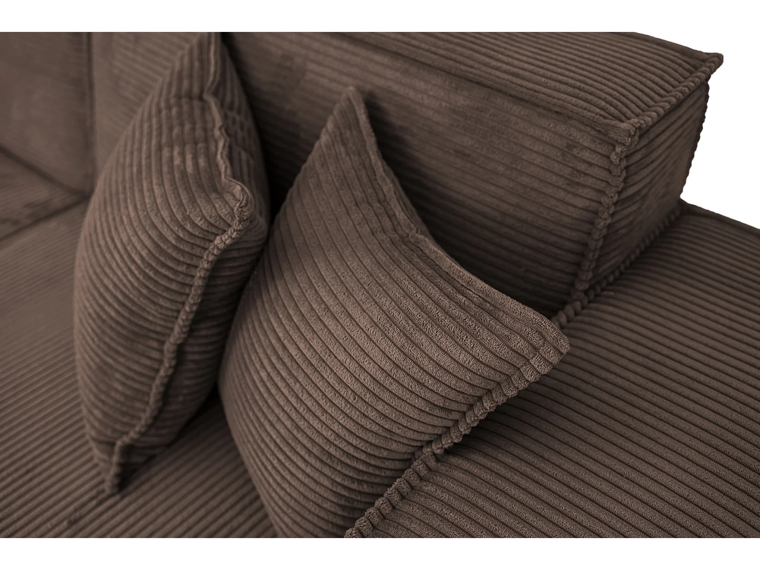 Hoekbank Parma Studio Hills, stof Poso, rechts, bruin (06)