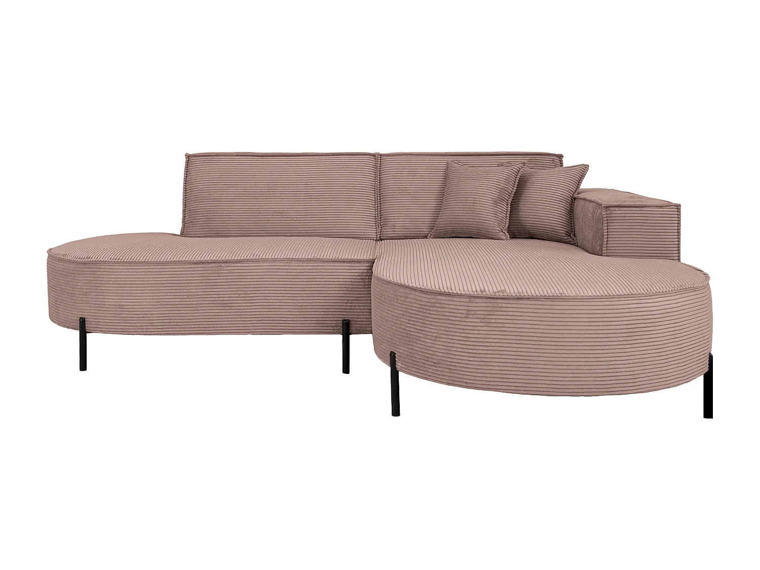 Hoekbank Parma Studio Hills, stof Poso, rechts, roze (27)