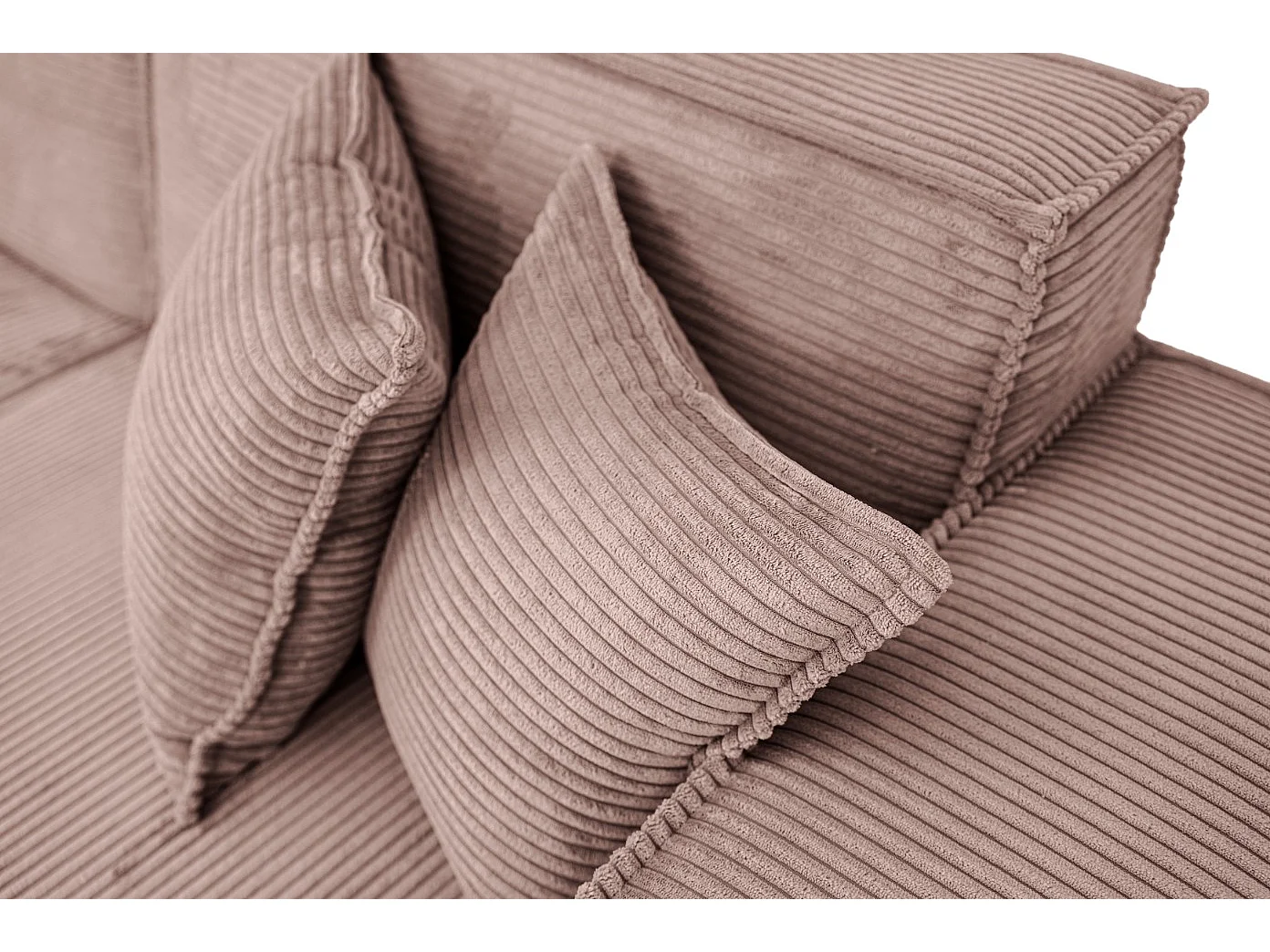 Hoekbank Parma Studio Hills, stof Poso, rechts, roze (27)