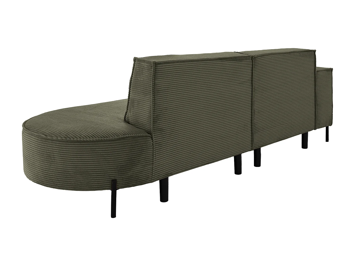 Hoekbank Parma Studio Hills, stof Poso, links, groen (46)