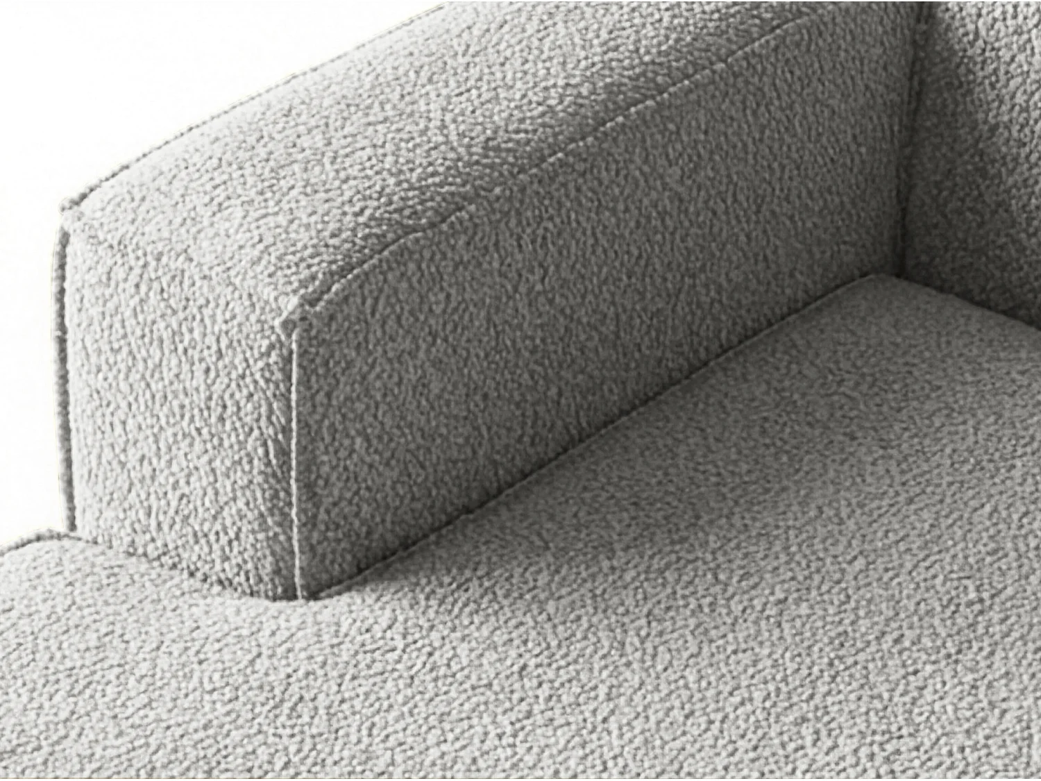 Narożnik Parma Studio, do salonu, tkanina Quelle, lewy, jasnoszary (83)