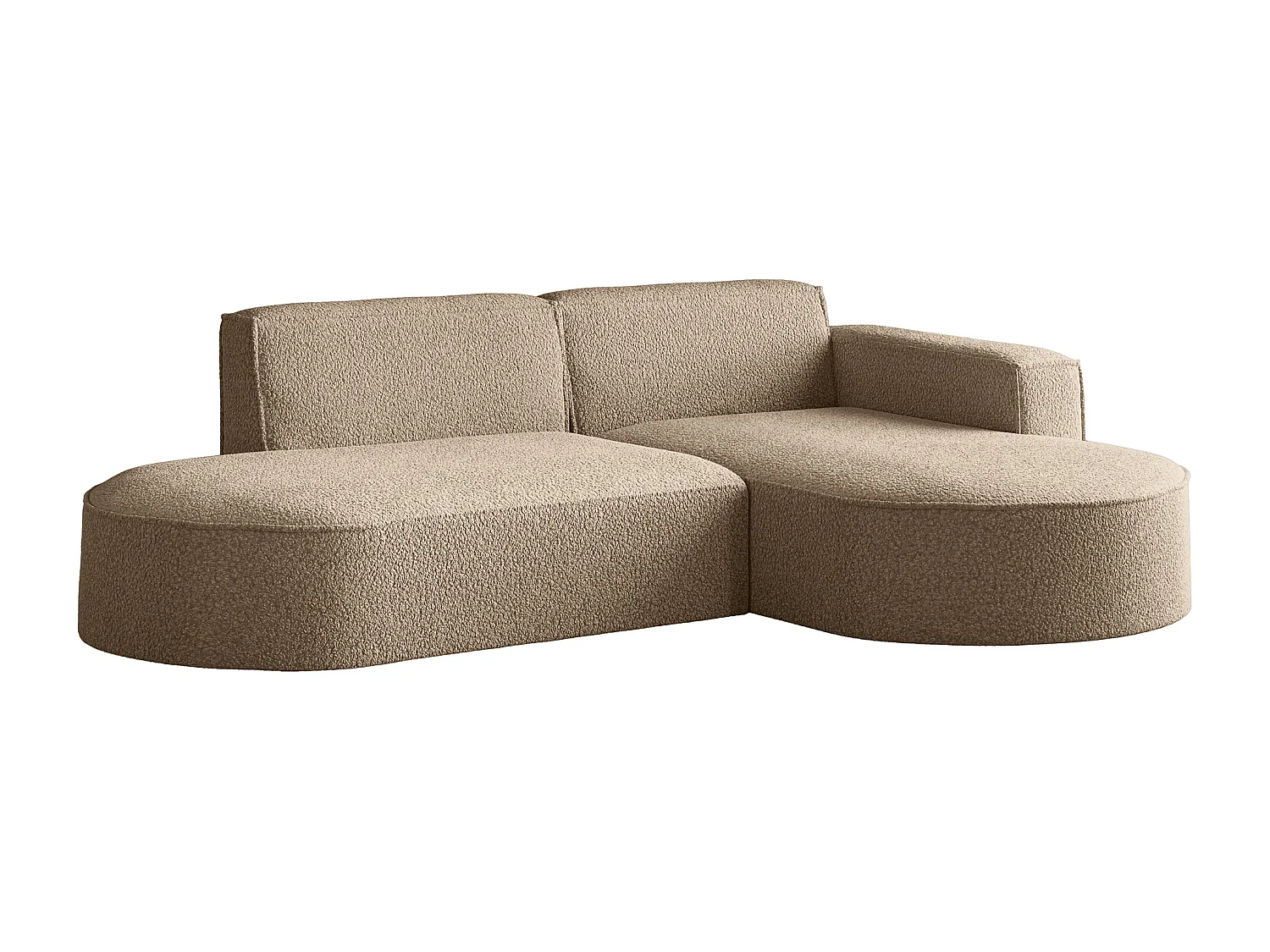 Narożnik Parma Studio, do salonu, tkanina Quelle, prawy, ciemnobeżowy (18)